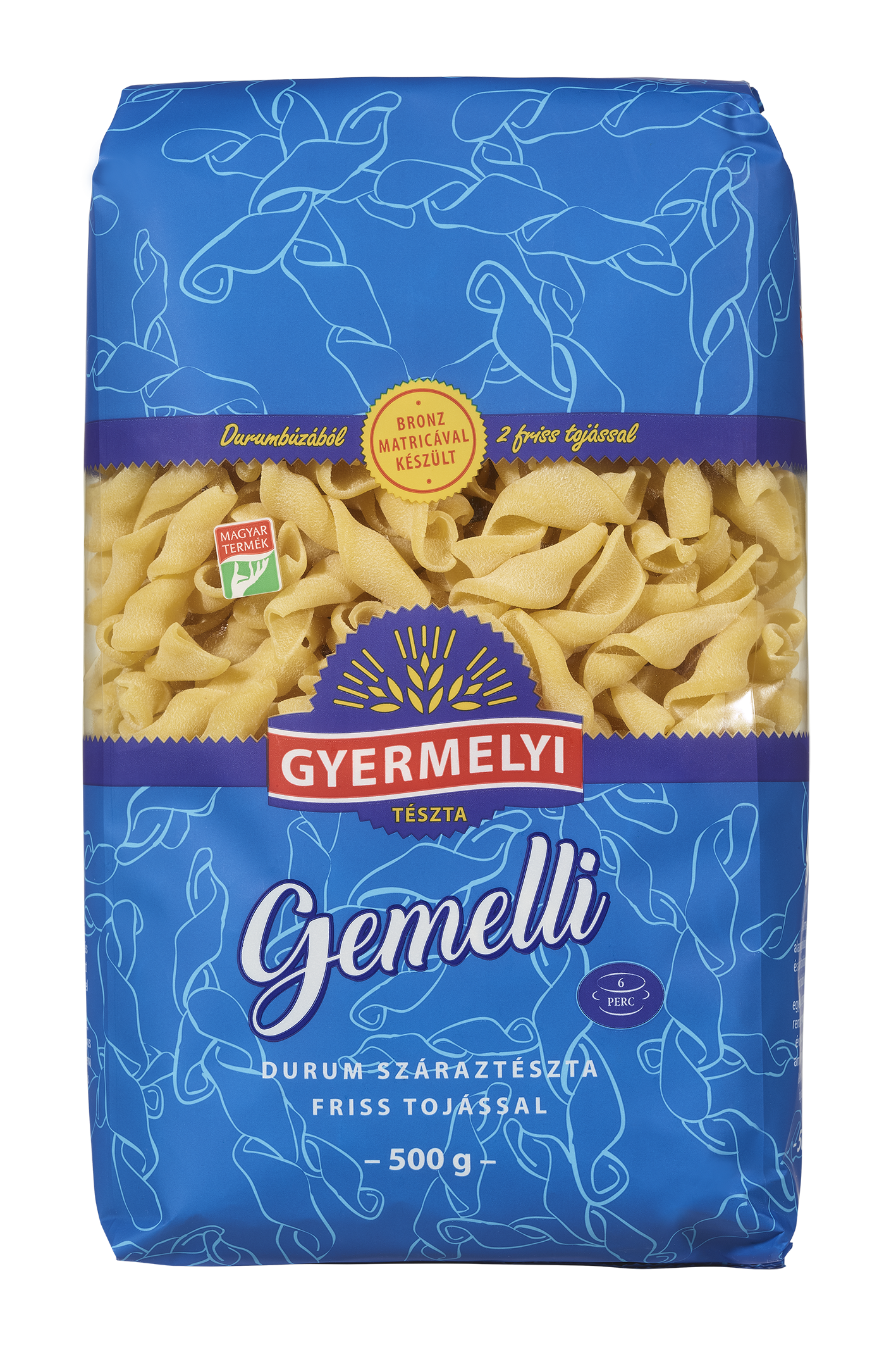 Gyermelyi Prémium Durum Gemelli 500g